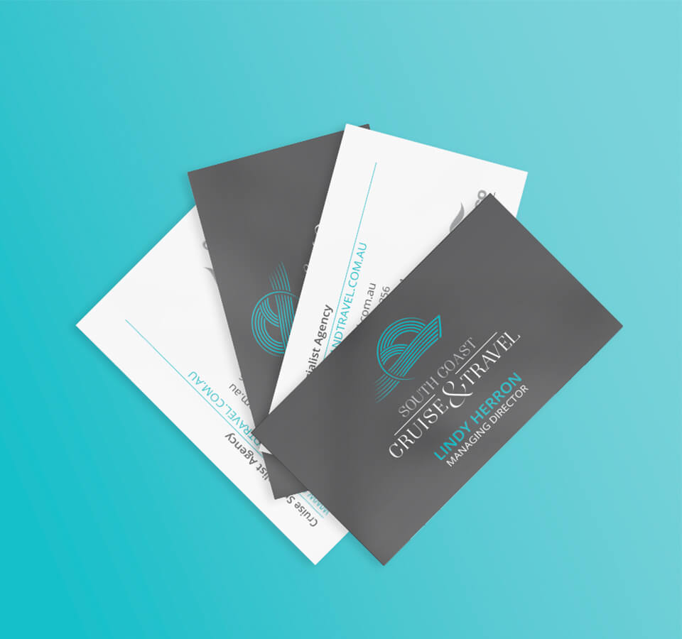 South Coast Cruise and Travel Business cards