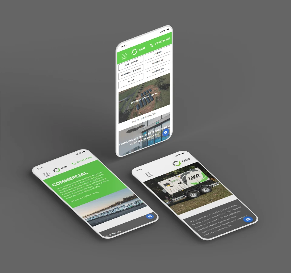 Website and SEO for Electric & Data Company IJED