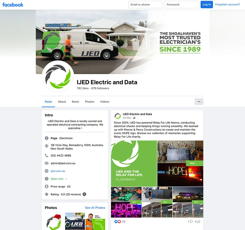 Website and SEO for Electric & Data Company IJED