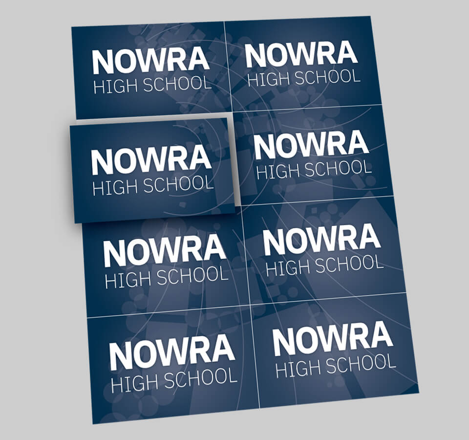 Nowra High School Business Card