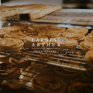 Brand Identity, website, SEO, curated photo-video, and social strategy brewed for Earnest Arthur - Shoalhaven’s premier artisan coffee & pie house.