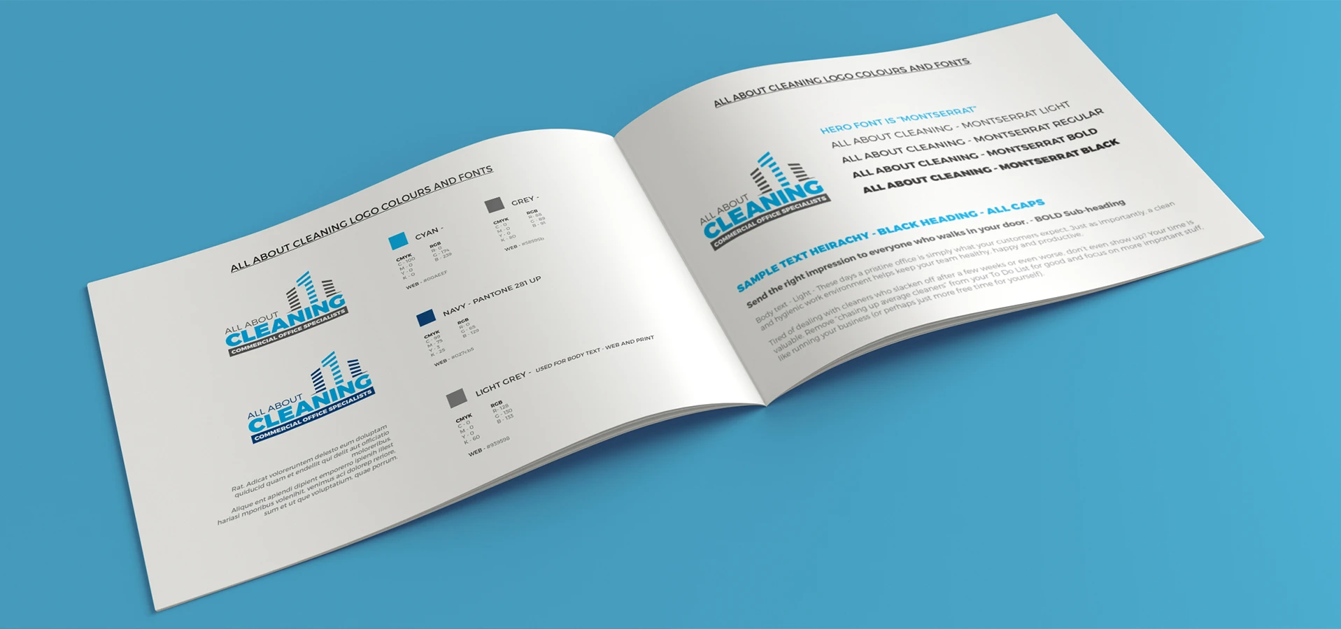 Brand Identity Design for a Cleaning Service Company